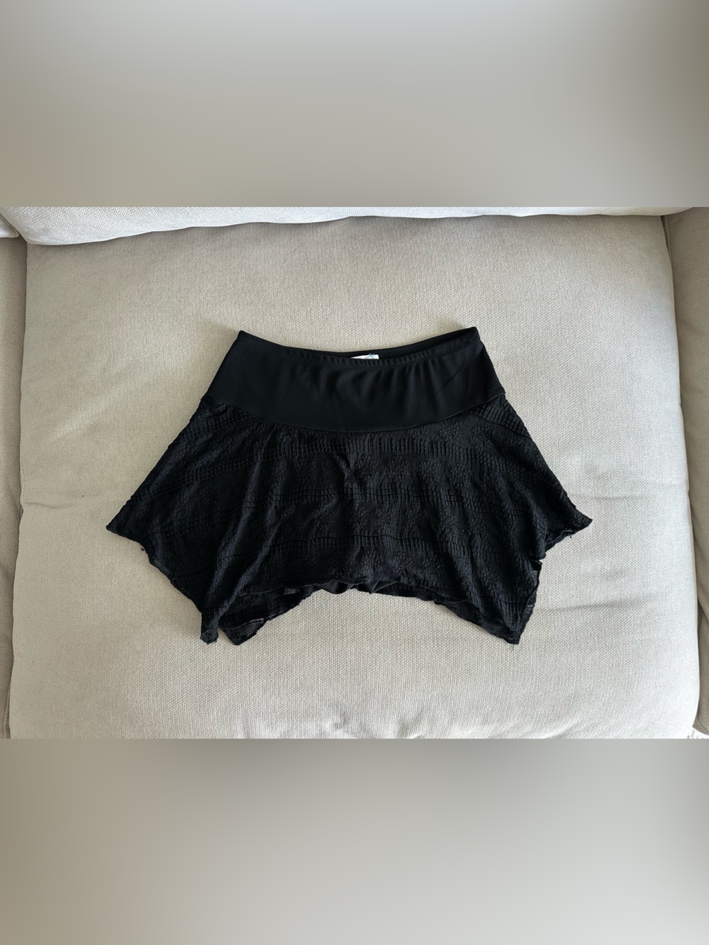 PacSun Black High Waisted Lace Skort Size Small